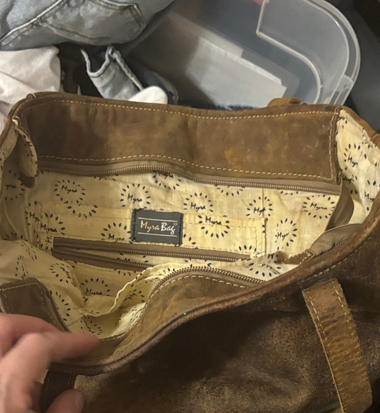 Myra Bag Leather Tote Bag