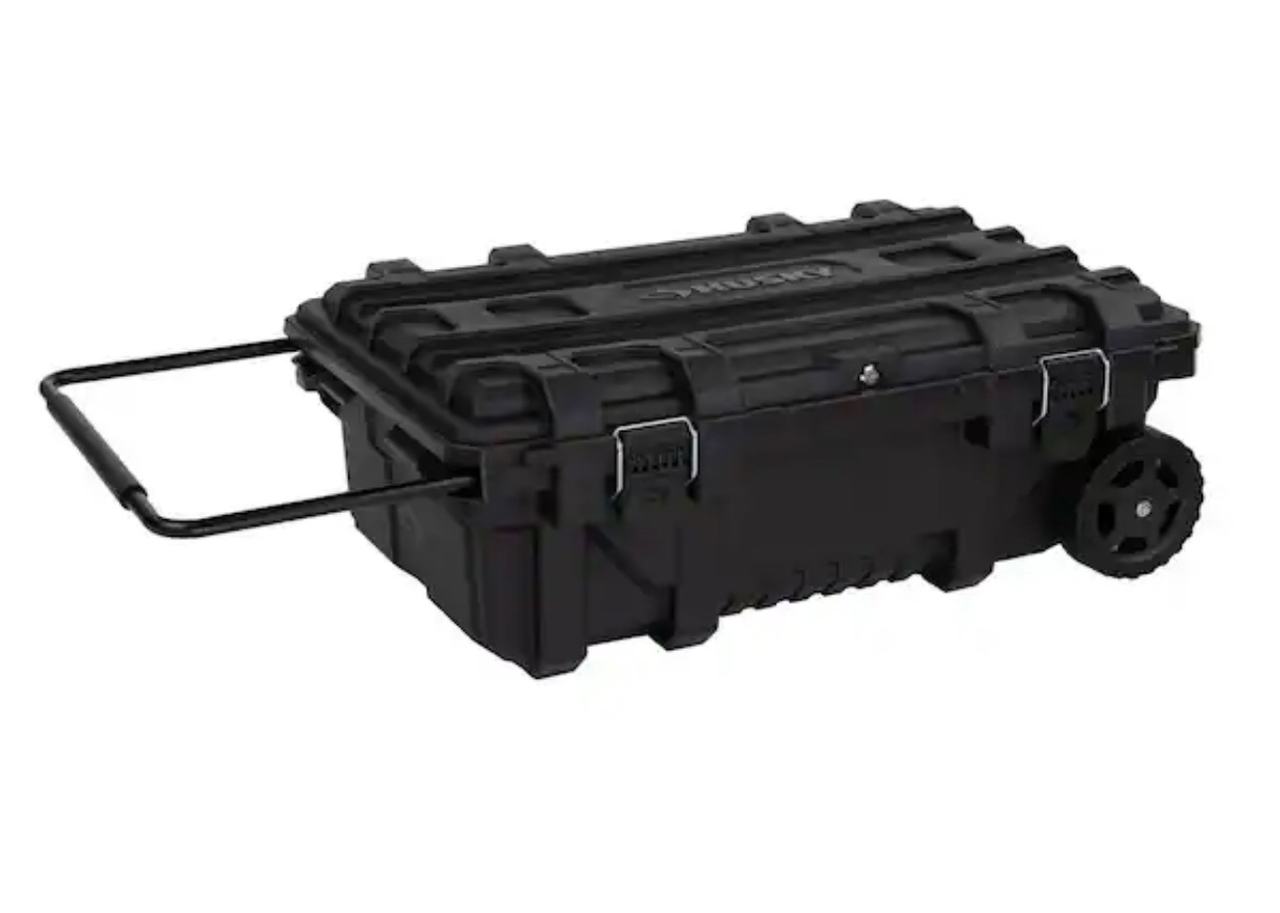 Husky 36.5 in. Black Heavy Duty Medium Rolling Toolbox with Keyed Lock