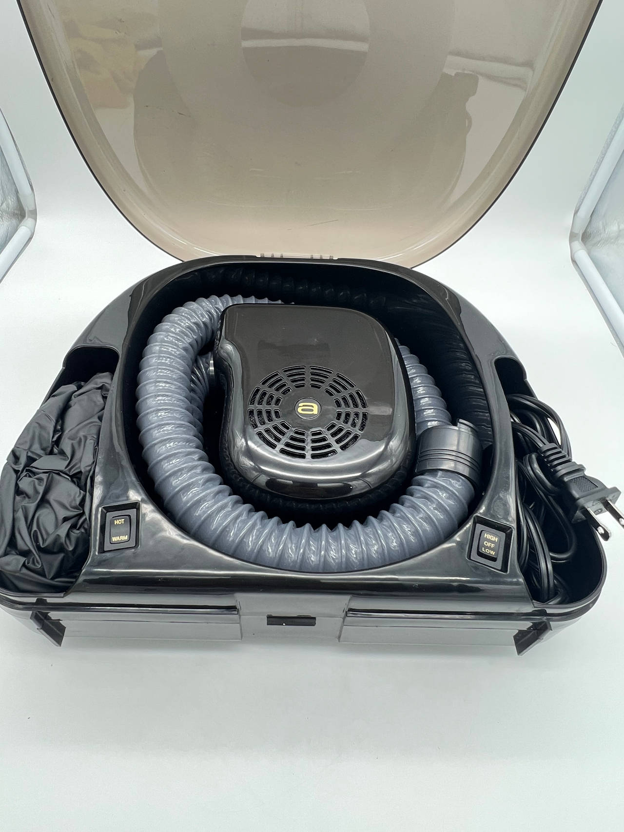 Andis Portable Bonnet Hair Dryer Hooded Salon Dryer Carry Case Tested Works