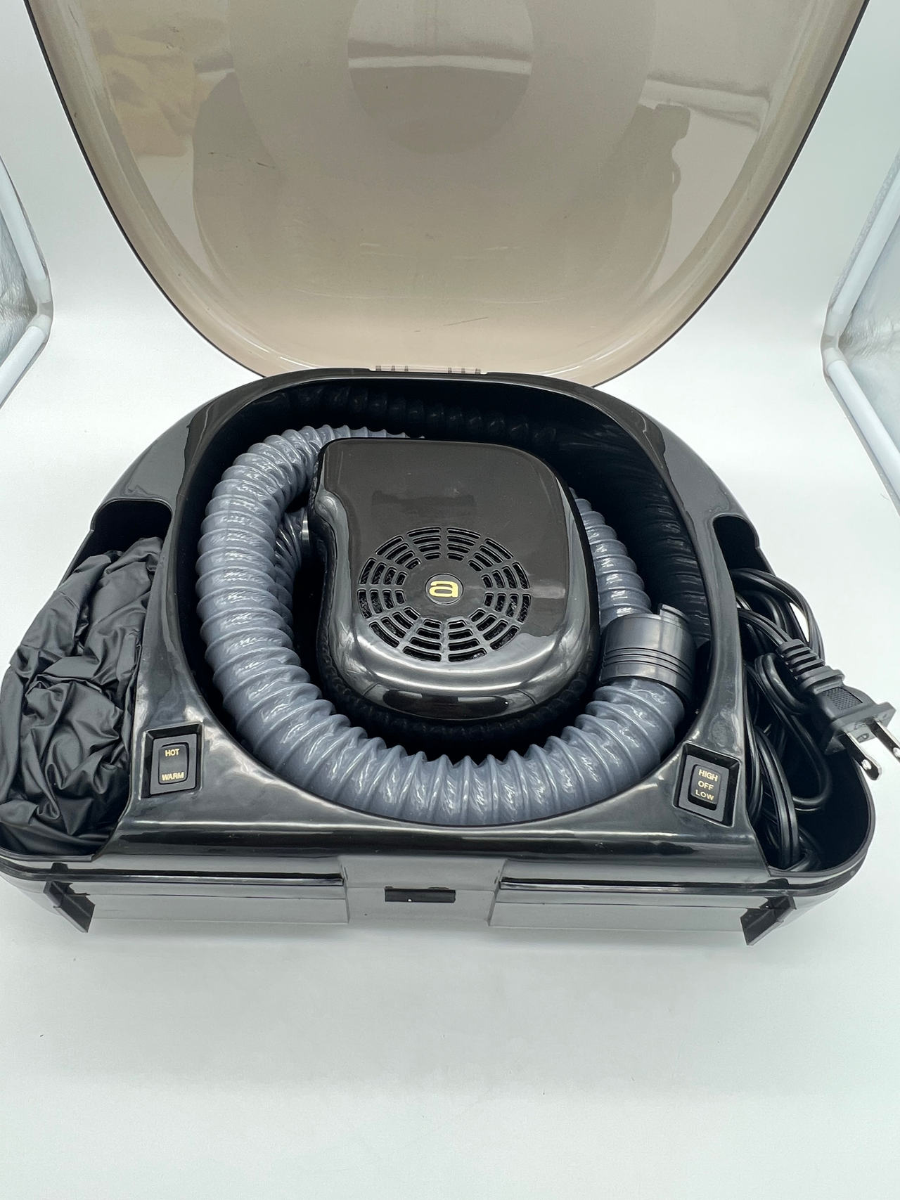 Andis Portable Bonnet Hair Dryer Hooded Salon Dryer Carry Case Tested Works
