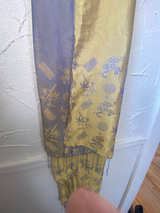 100% Silk Brocade Scarf - Image 1