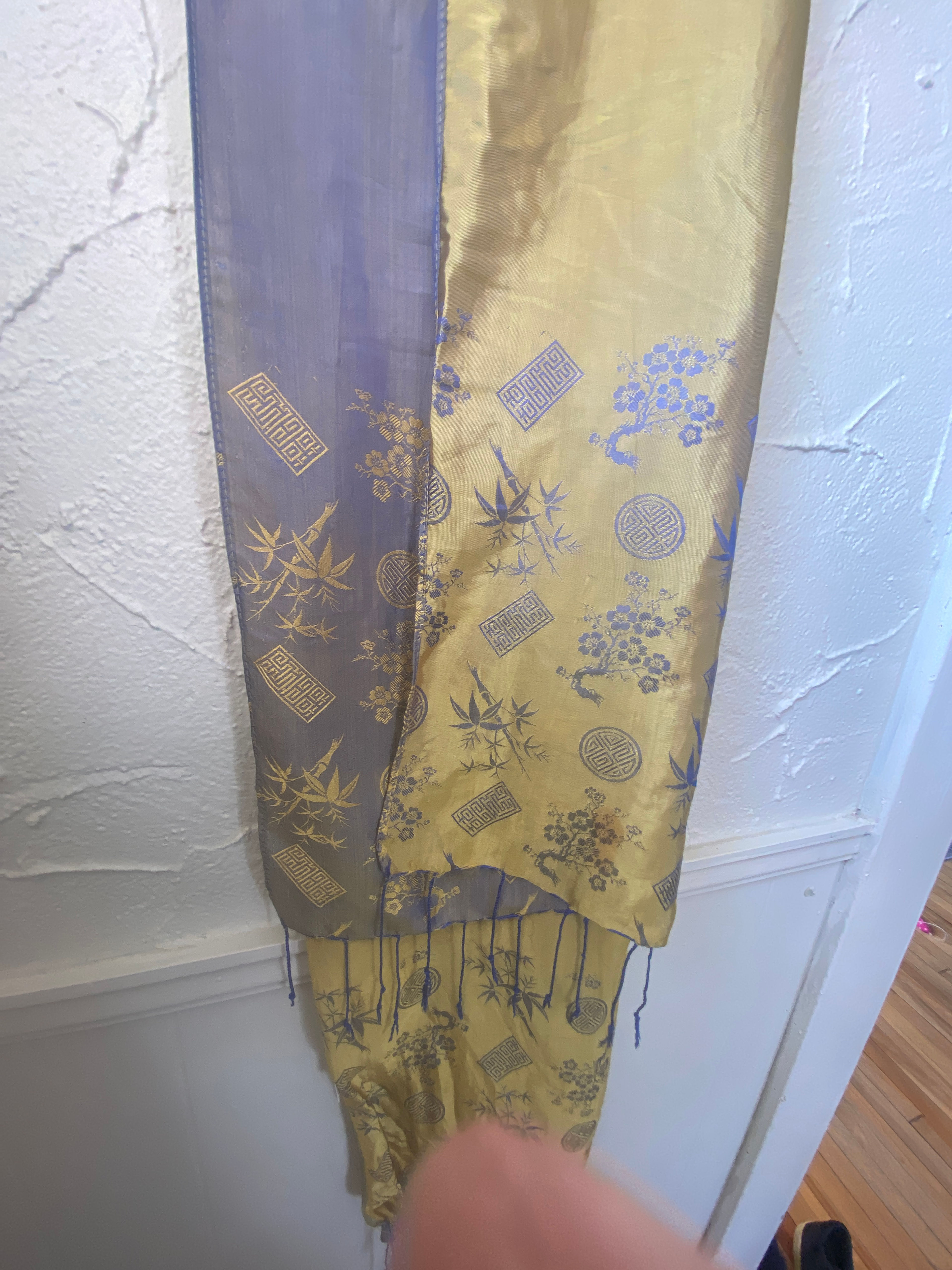 100% Silk Brocade Scarf