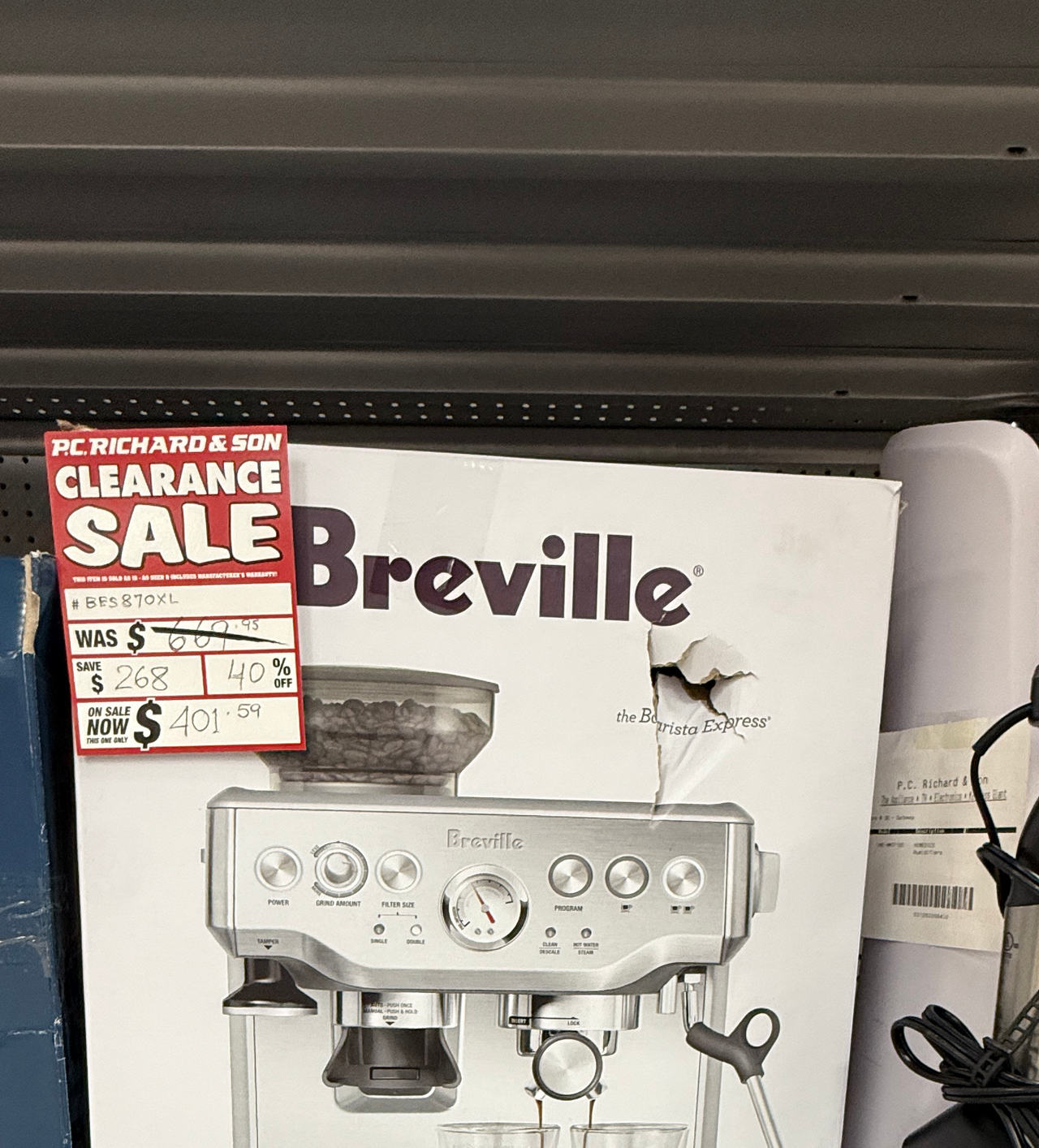 Breville the Barista Express Espresso Machine