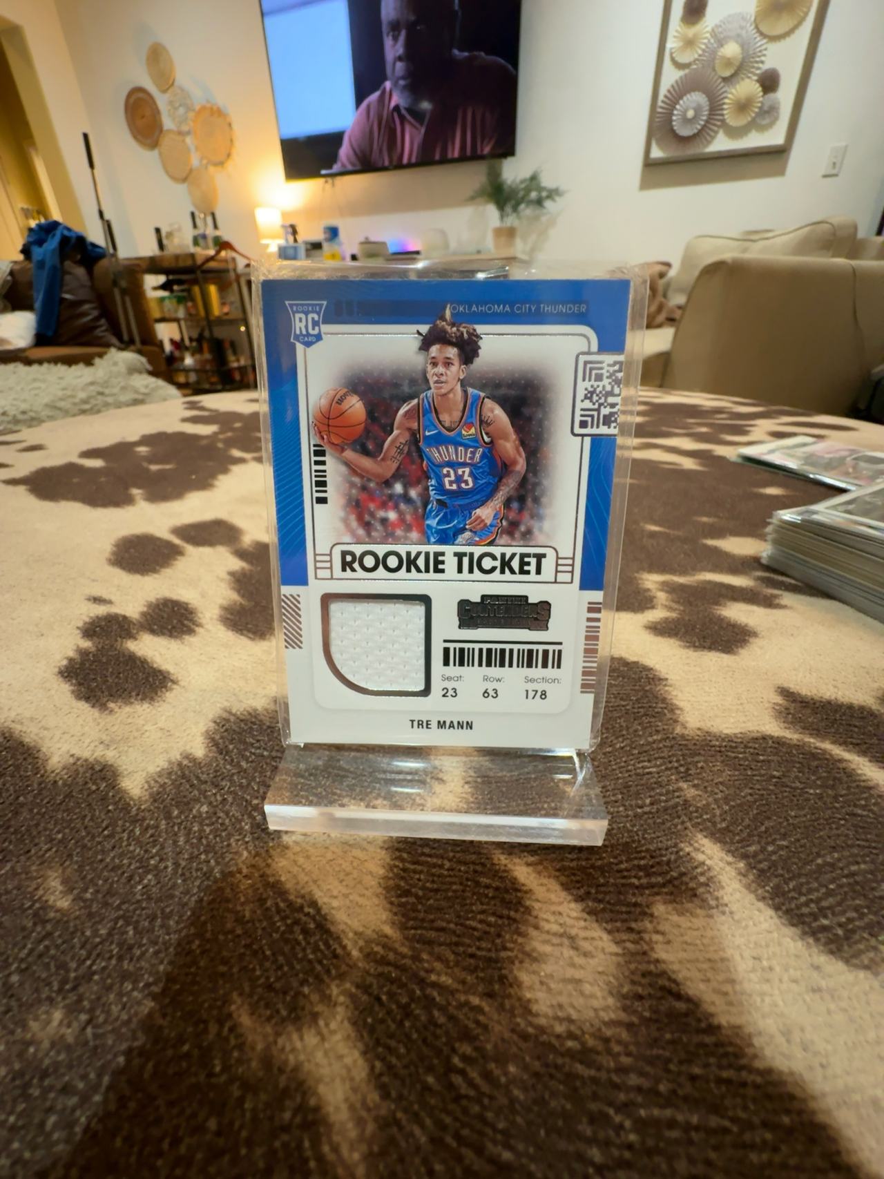 Panini Contenders 2022 Rookie Ticket Swatch Tre Mann