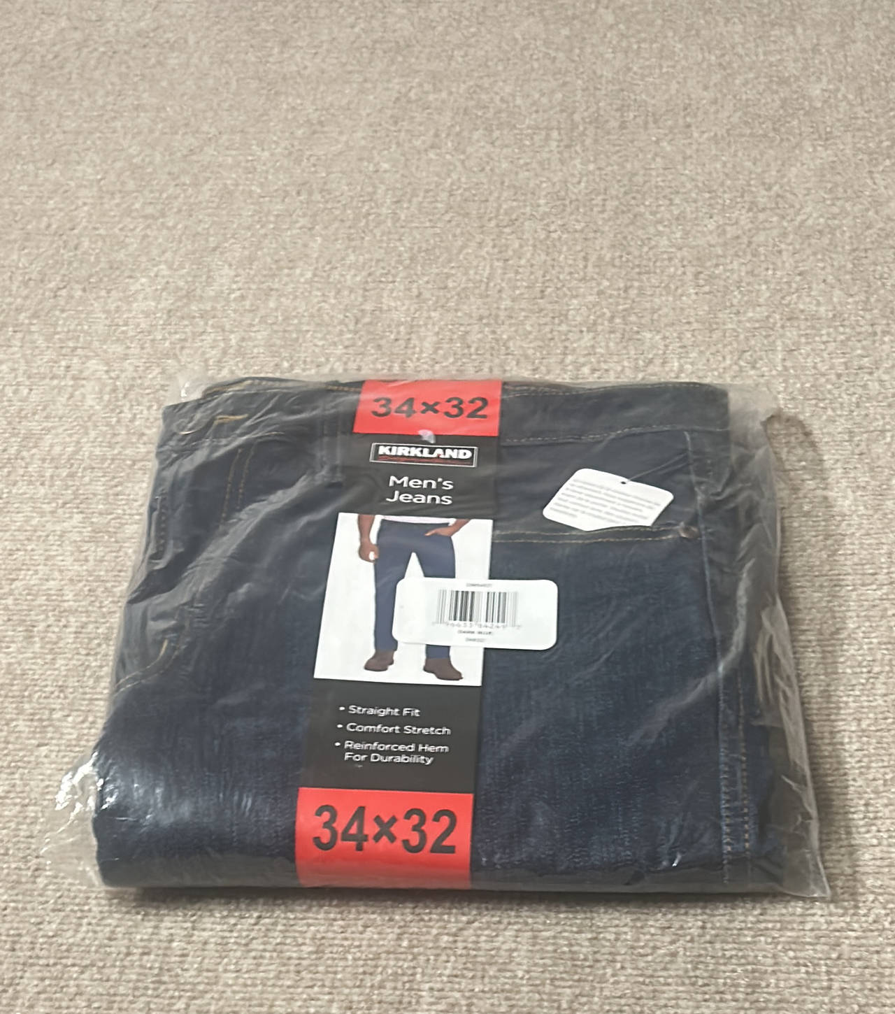Kirkland Signature Men's Straight Fit Jean 34x32