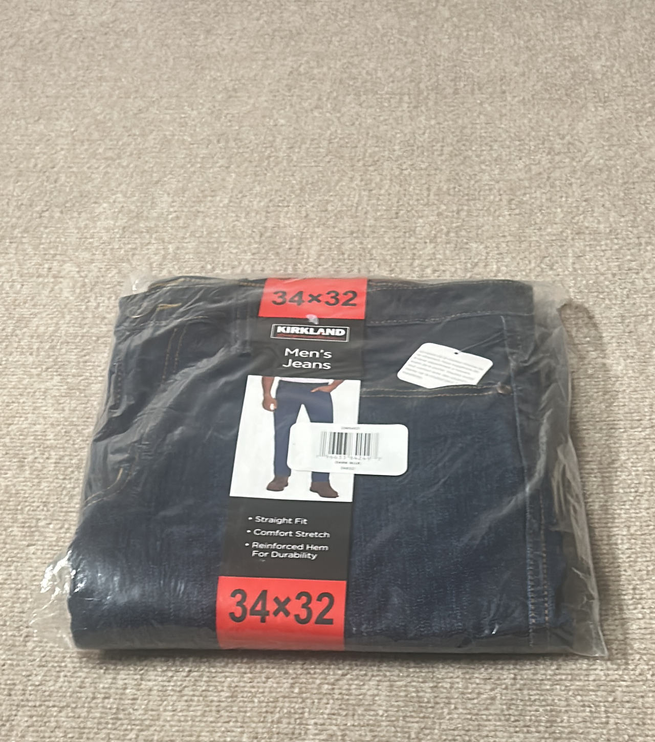 Kirkland Signature Men's Straight Fit Jean 34x32