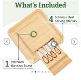 Dynamic Gear Bamboo Charcuterie Board Gift Set - Image 3