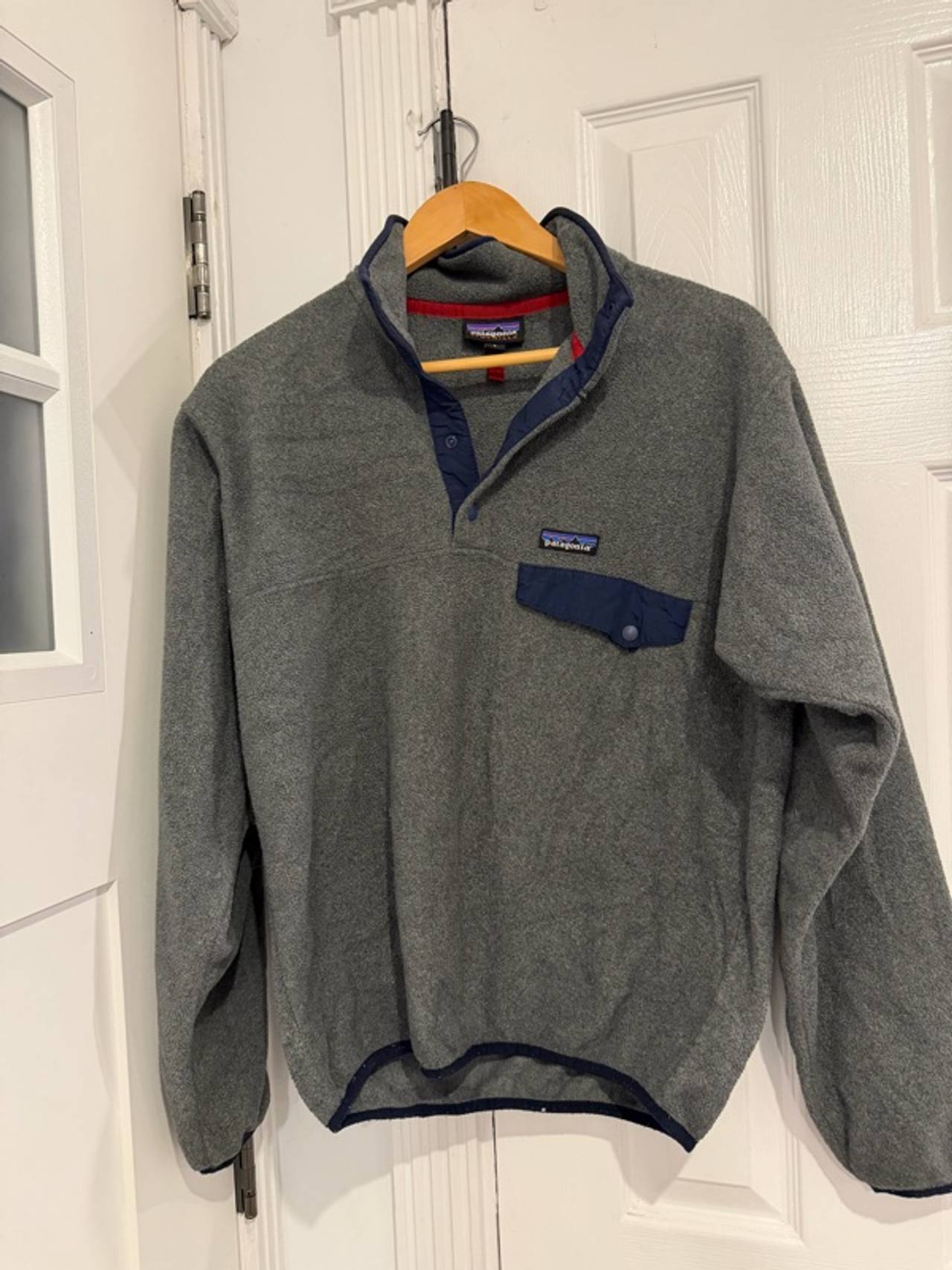 Patagonia Synchilla Snap‑T Fleece Pullover Gray Small