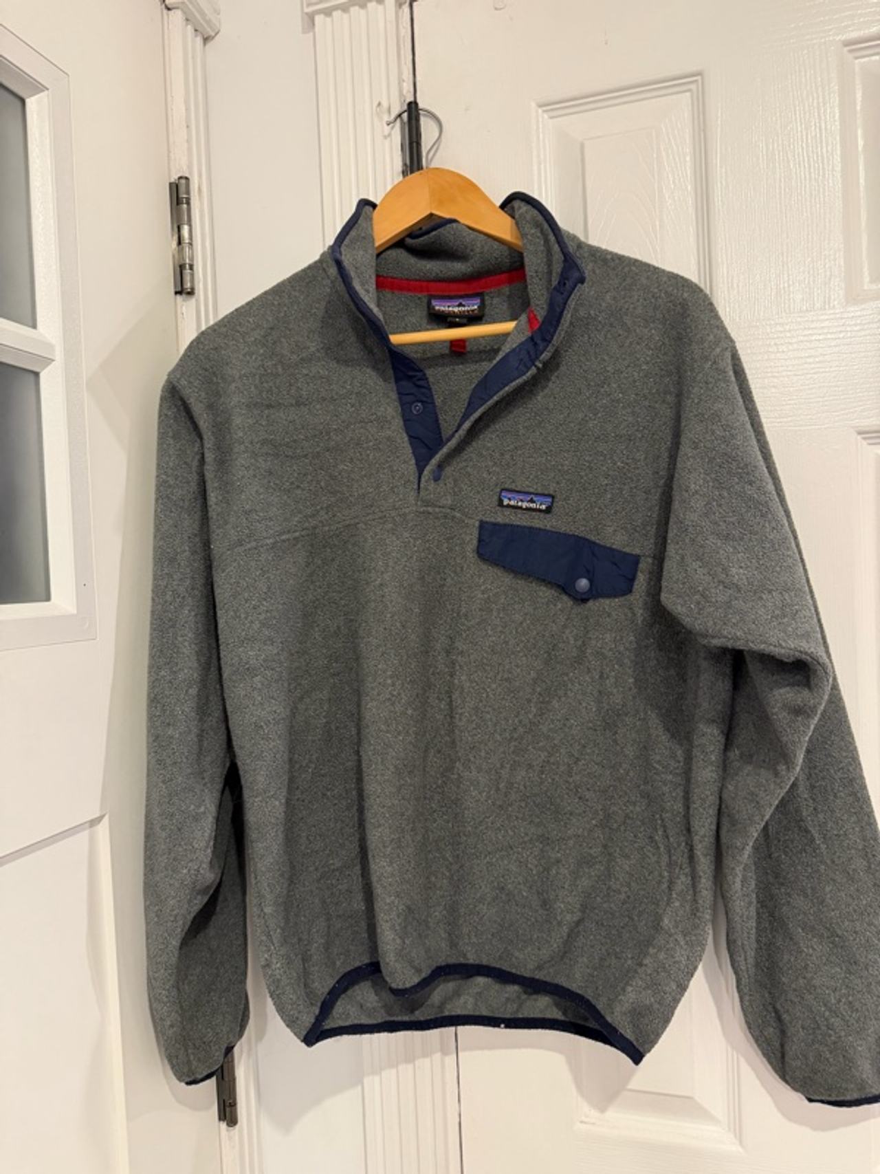 Patagonia Synchilla Snap‑T Fleece Pullover Gray Small