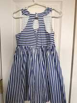 Doe a Dear Girls Blue and White Striped Dress size 4 Boutique - Image 5