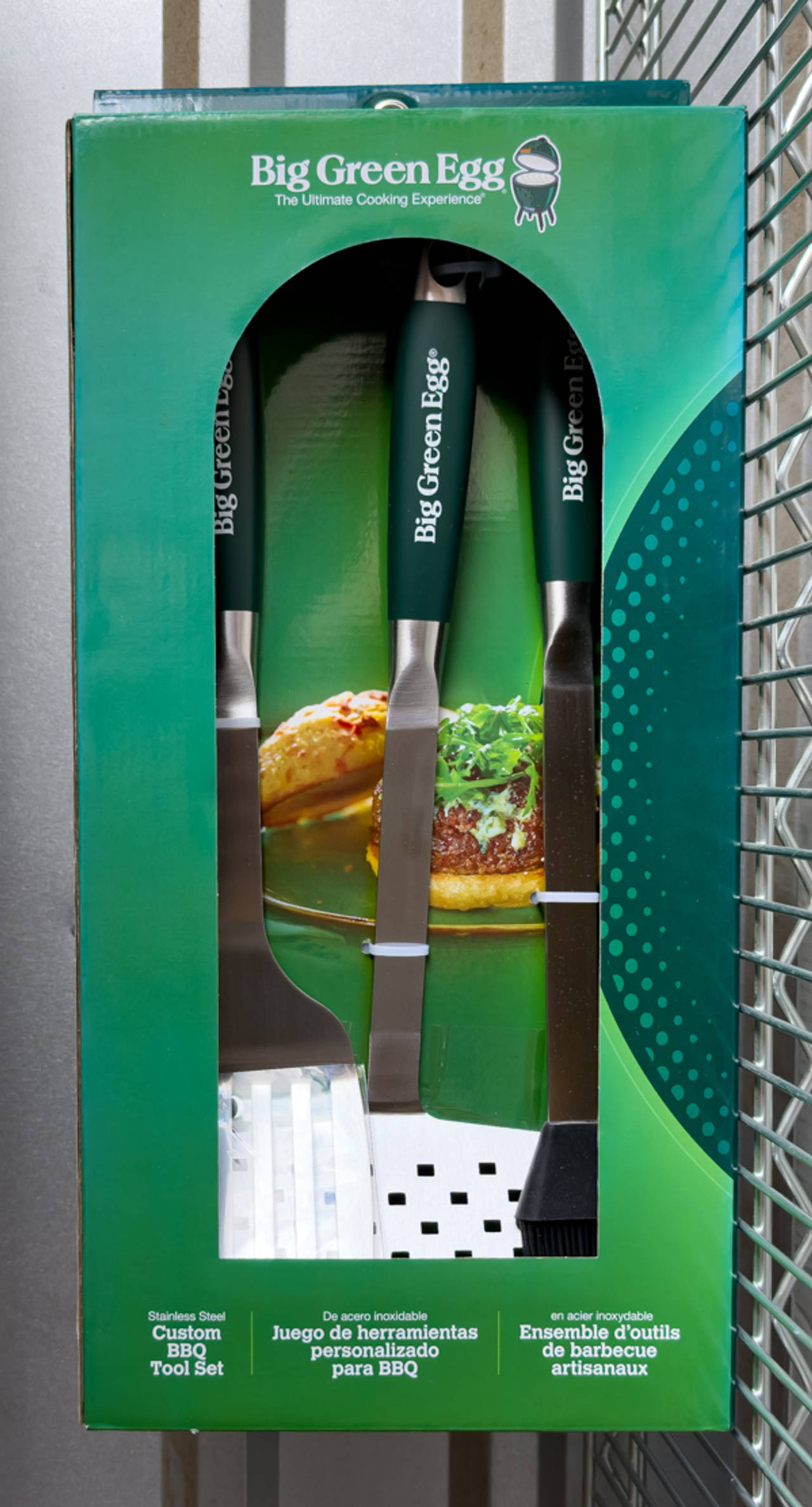 Big Green Egg Stainless Steel Custom BBQ Tool Set