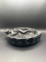 Coco Joe's Vintage Tiki Ashtray Hula Girl Black Lava - Image 3