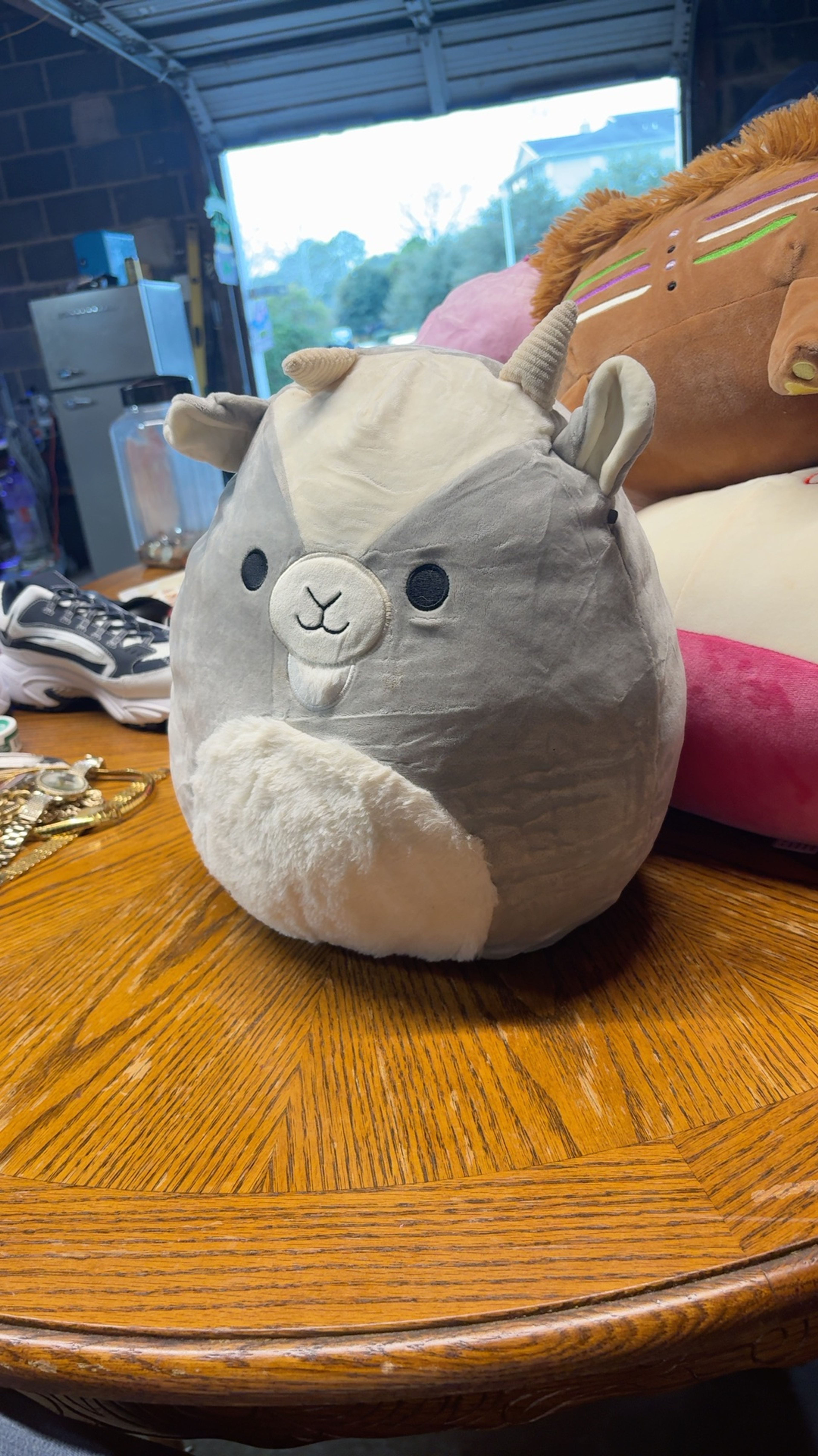 Squishmallows Walker the Goat 12-inch Gray Plush