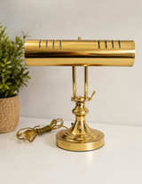 Vintage Brass Piano Desk Lamp - Image 1