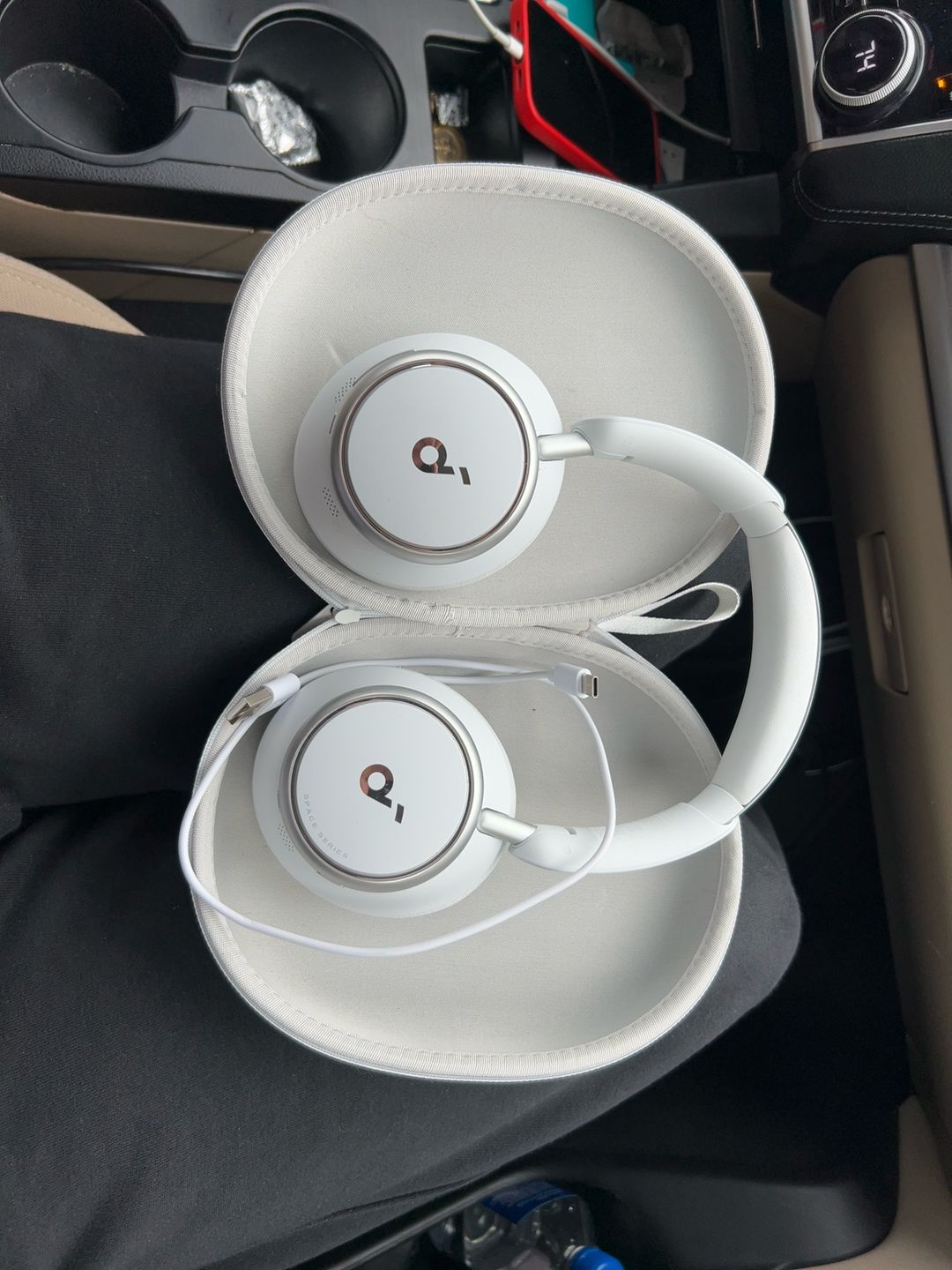 Anker Soundcore Space Q45 White Over-Ear Headphones