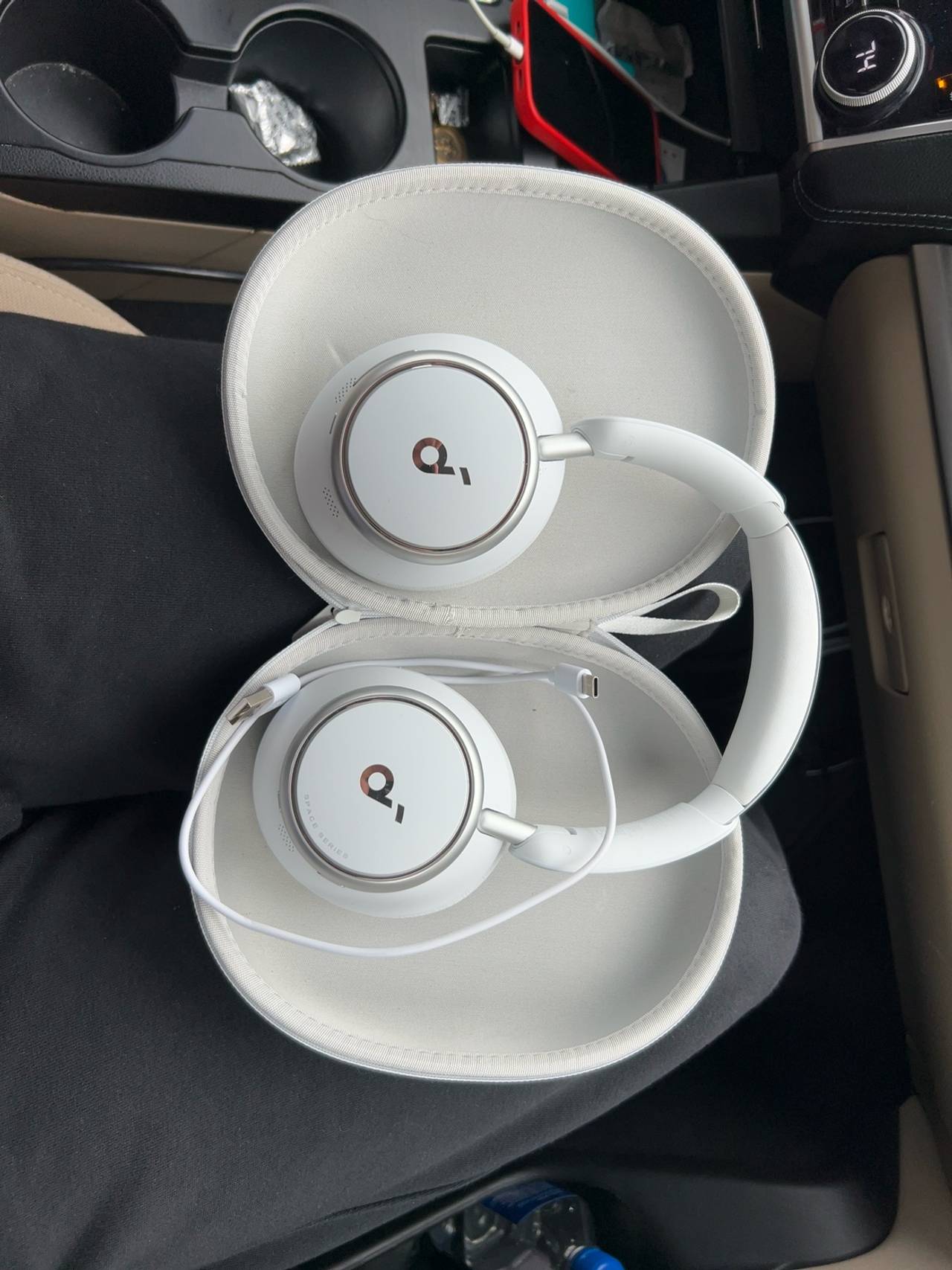 Anker Soundcore Space Q45 White Over-Ear Headphones