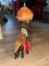 Vintage Hand-Carved Indian Elephant Pair - Image 2