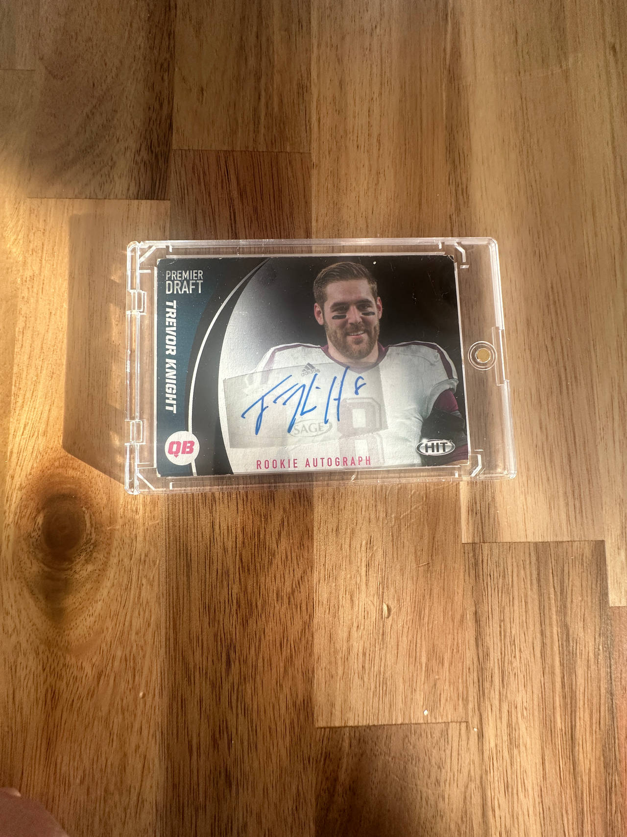 2017 Sage Hit Premier Draft Trevor Knight Rookie Autograph Silver