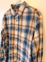 Faded Glory men's long-sleeve plaid flannel shirt Large 42-44 - Image 2