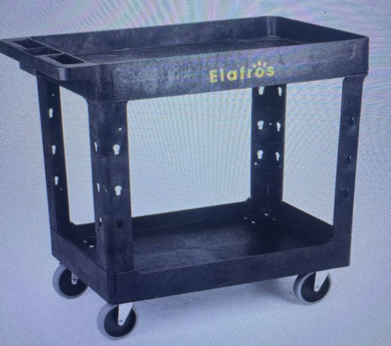 Elatros Heavy Duty 2-Shelf Utility Cart