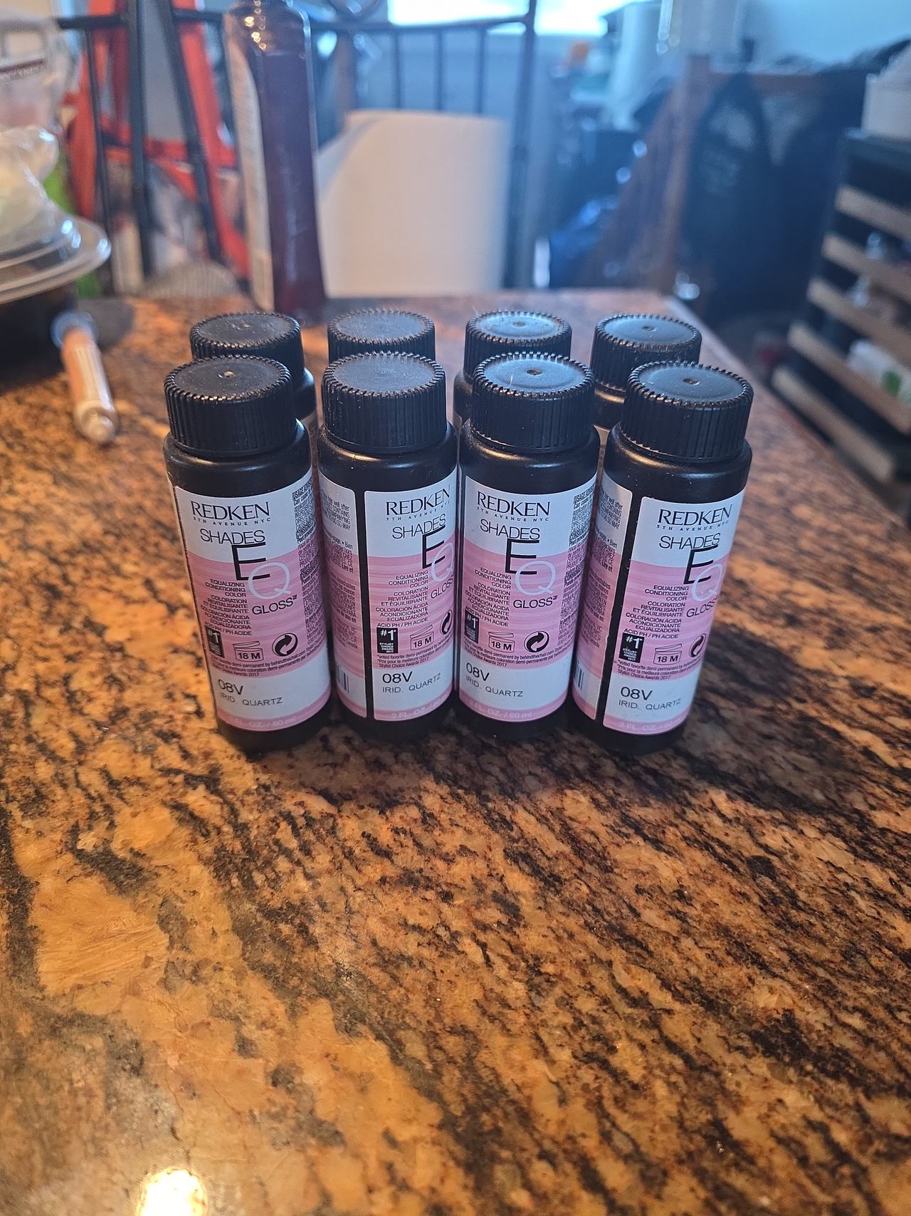 8 pcs Redken Shades EQ Gloss 08V Irid. Quartz