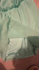 Mint Green Layered Chiffon Mini Dress - Image 4