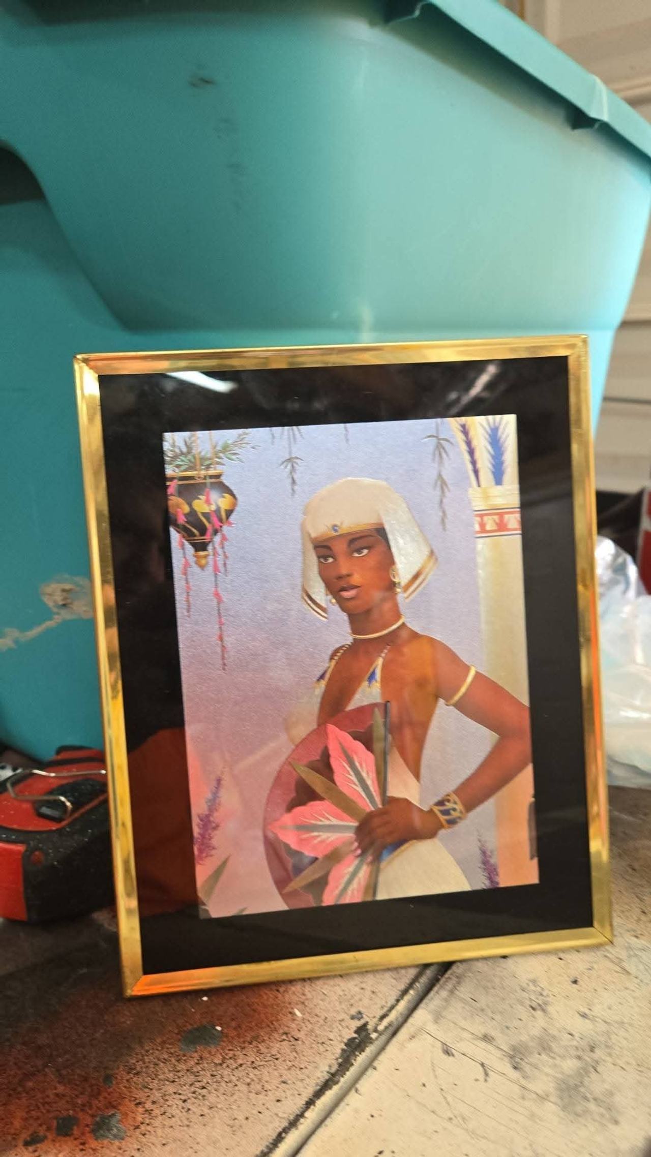 Framed Egyptian Woman Art Print