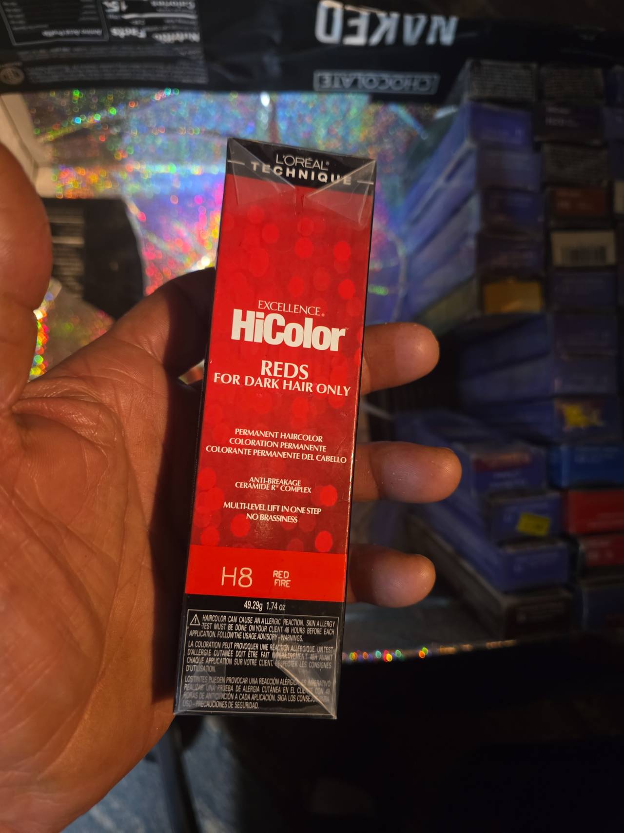 L'Oreal Technique Excellence HiColor Reds for Dark Hair Only H8 Red Fire