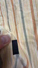 Hugo Boss Striped Short Sleeve knit Button Down Shirt Large - Image 6
