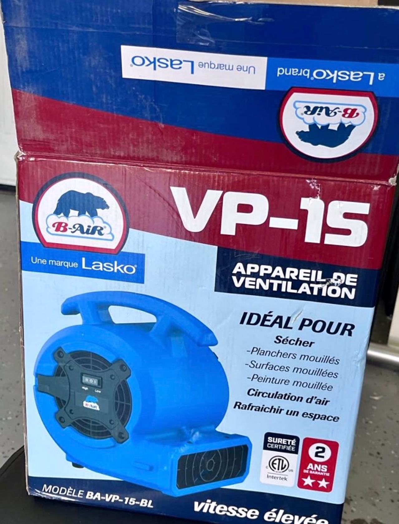 B-Air VP-15 Air Mover Floor Fan