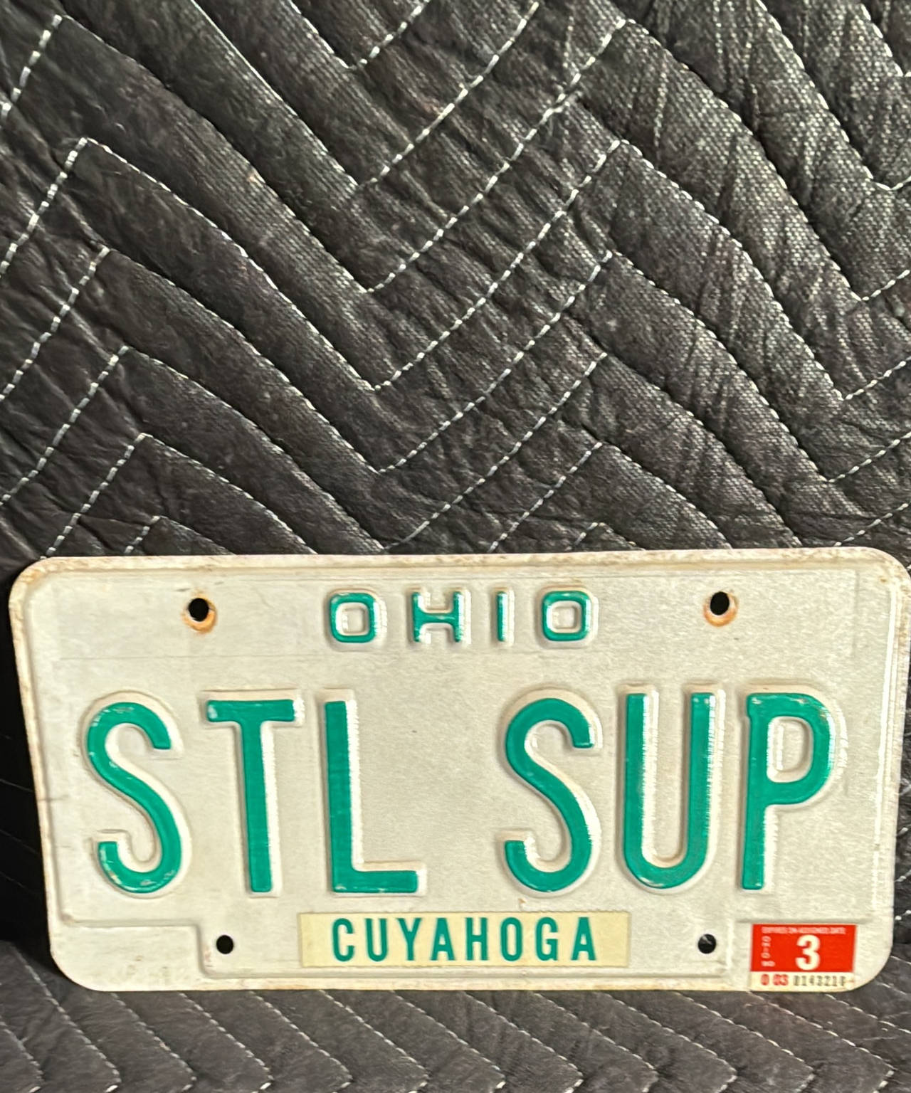 Vintage Ohio License Plate STL SUP