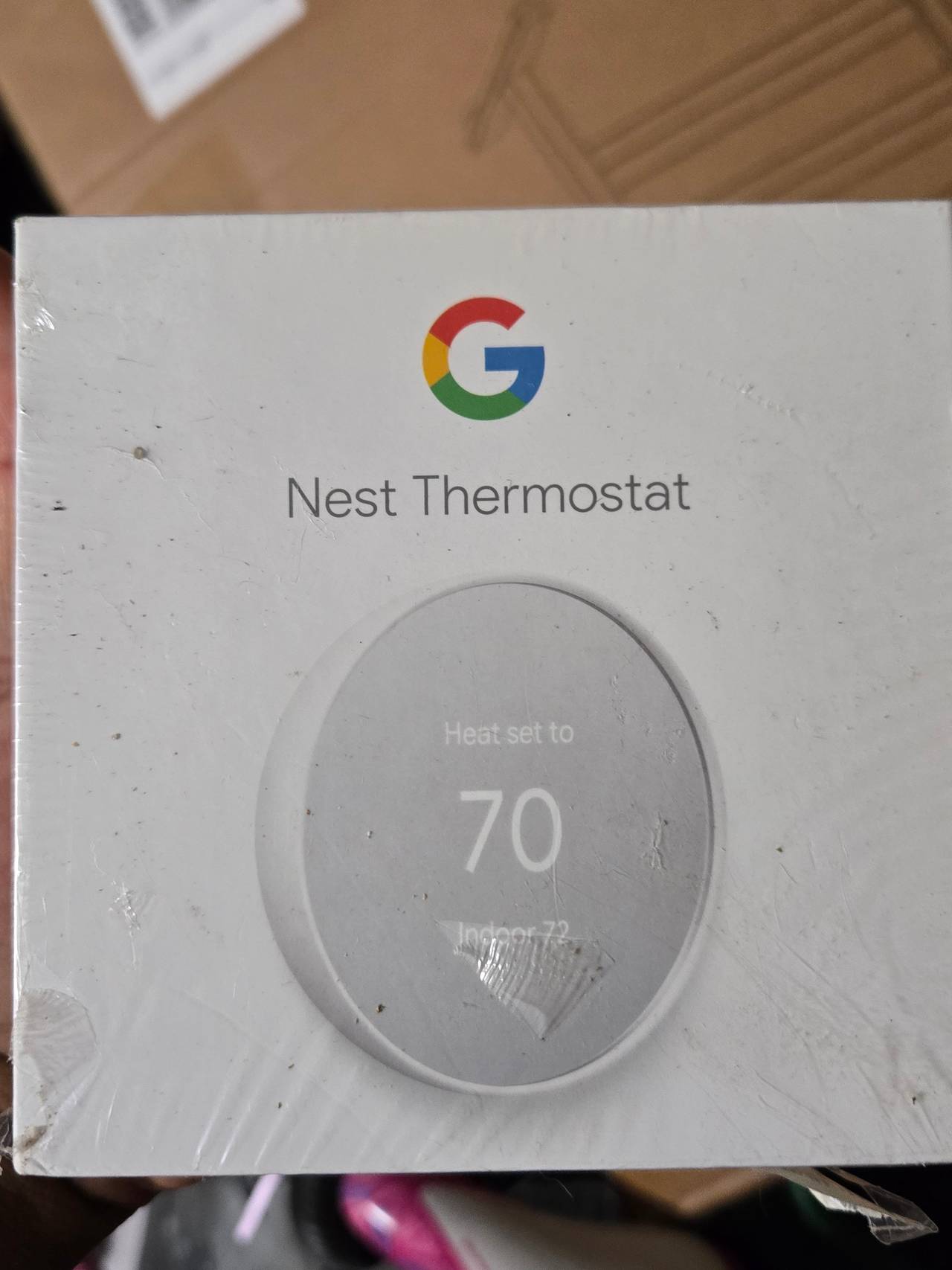 Google Nest Thermostat Snow