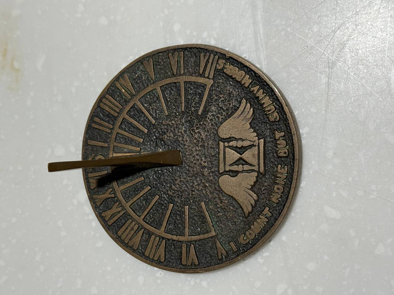Vintage Brass Garden Sundial