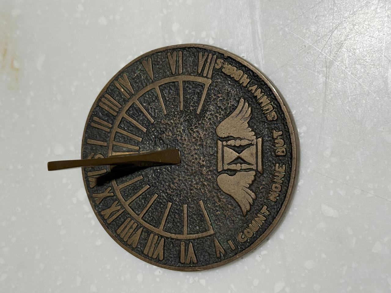 Vintage Brass Garden Sundial