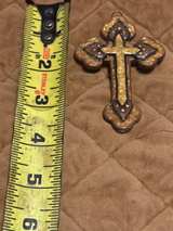 Milagros Cross Mexican Folk Art 12-inch Votive - Image 3