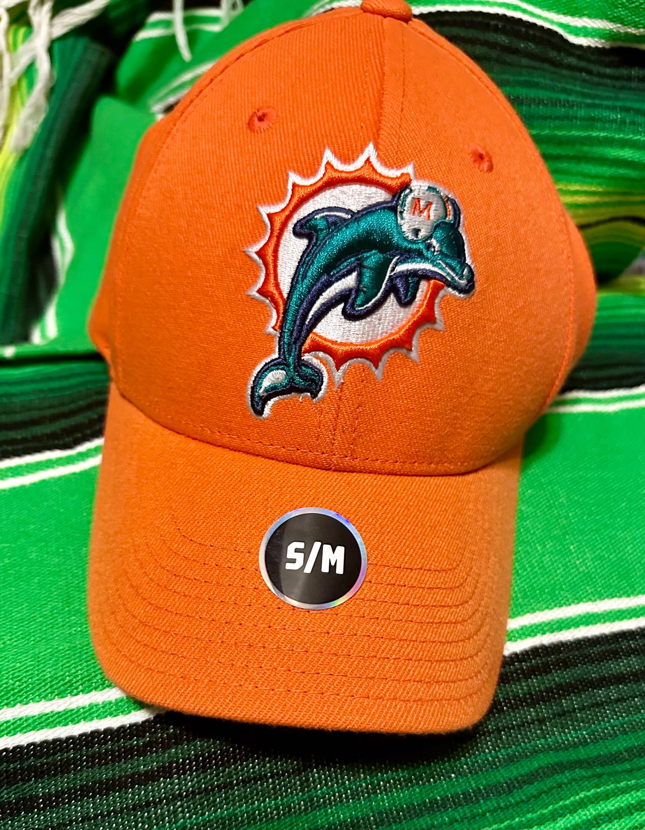 Miami Dolphins Orange Stretch Fit Hat
