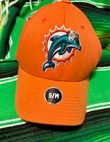 Miami Dolphins Orange Stretch Fit Hat - Image 1