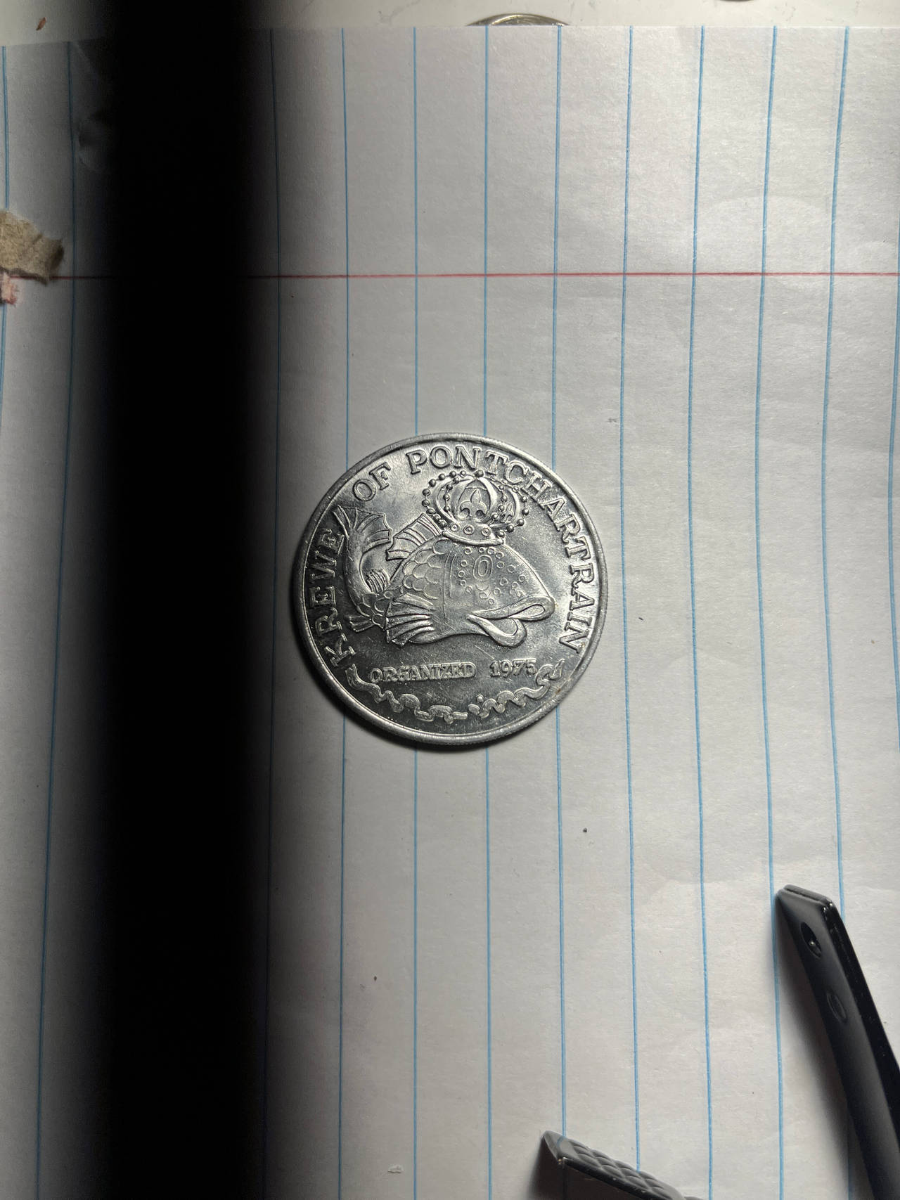 Krewe of Pontchartrain Mardi Gras Doubloon