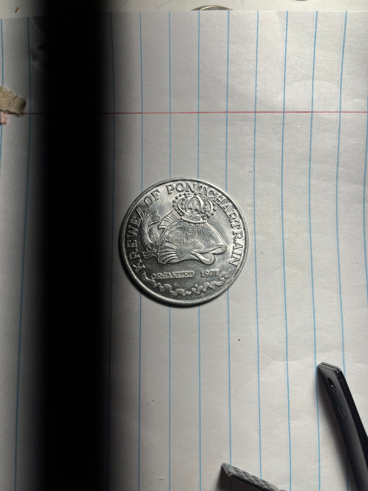 Krewe of Pontchartrain Mardi Gras Doubloon