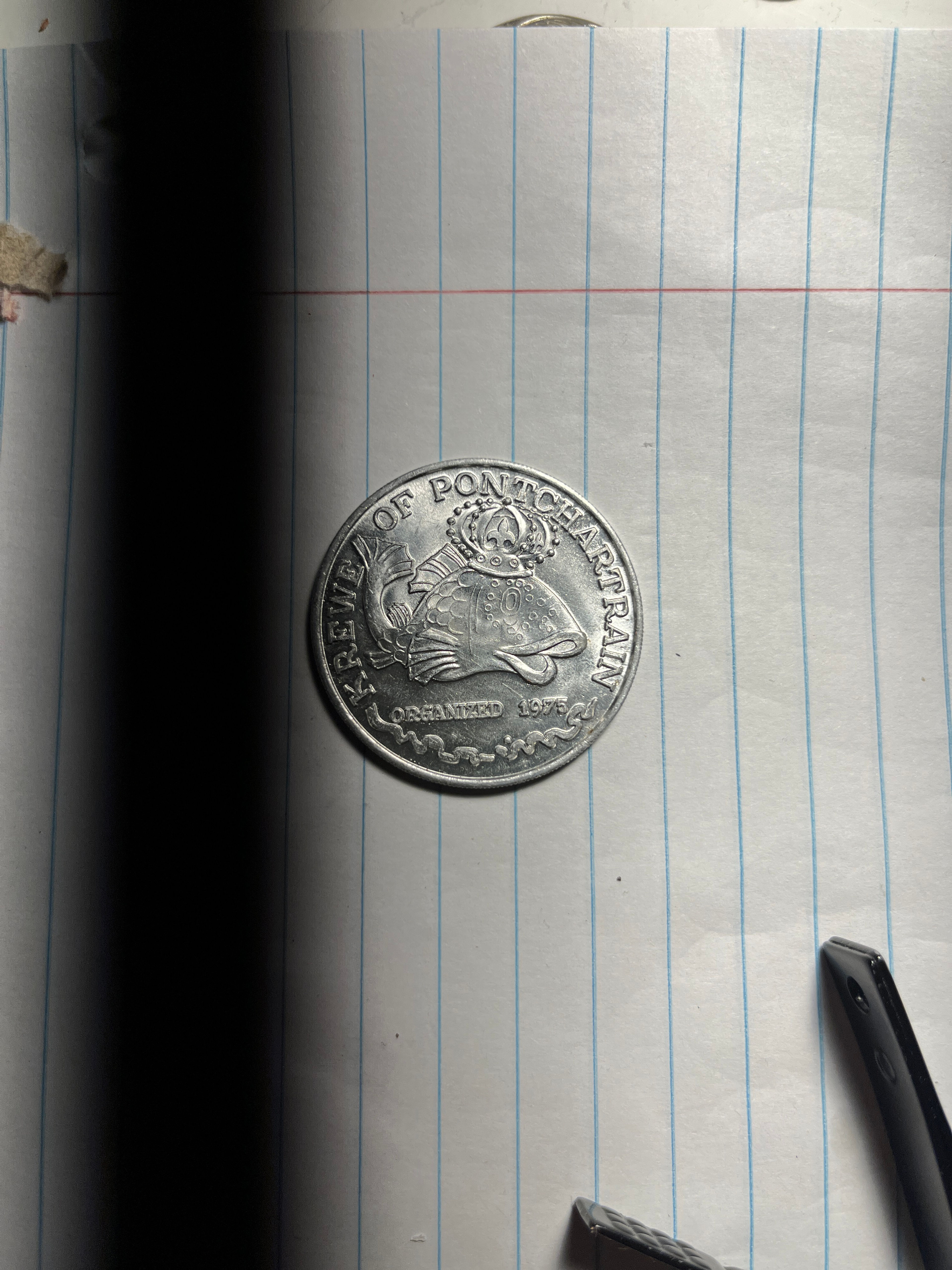 Krewe of Pontchartrain Mardi Gras Doubloon