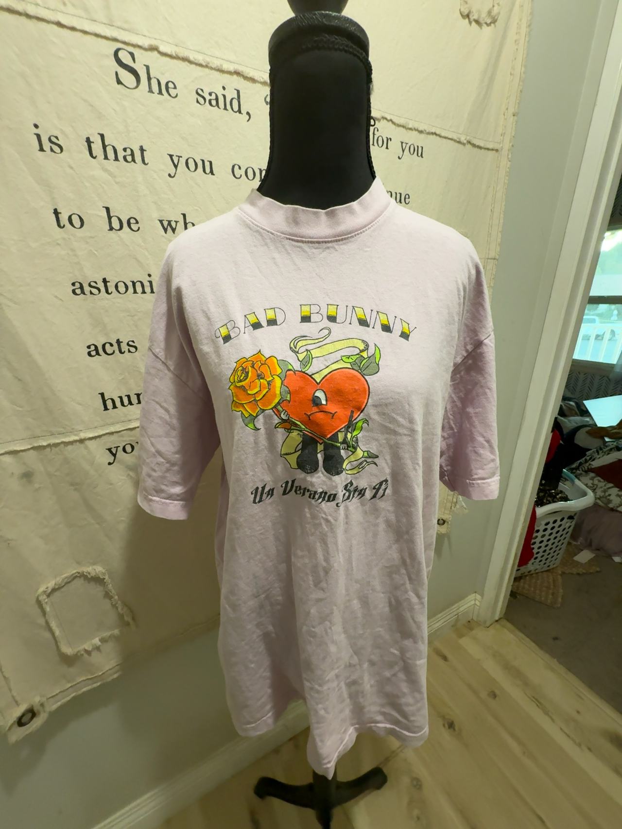 Bad Bunny Un Verano Sin Ti Pink Tour Shirt