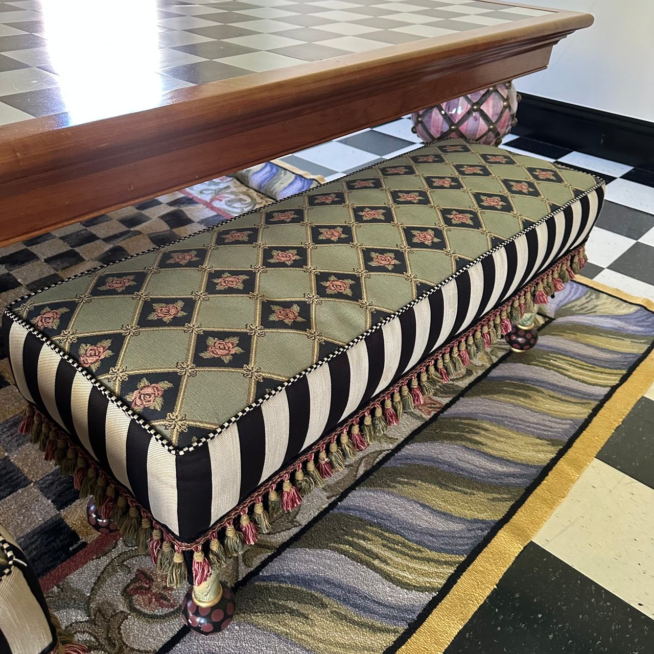MacKenzie-Childs Tuxedo Park Bench four available