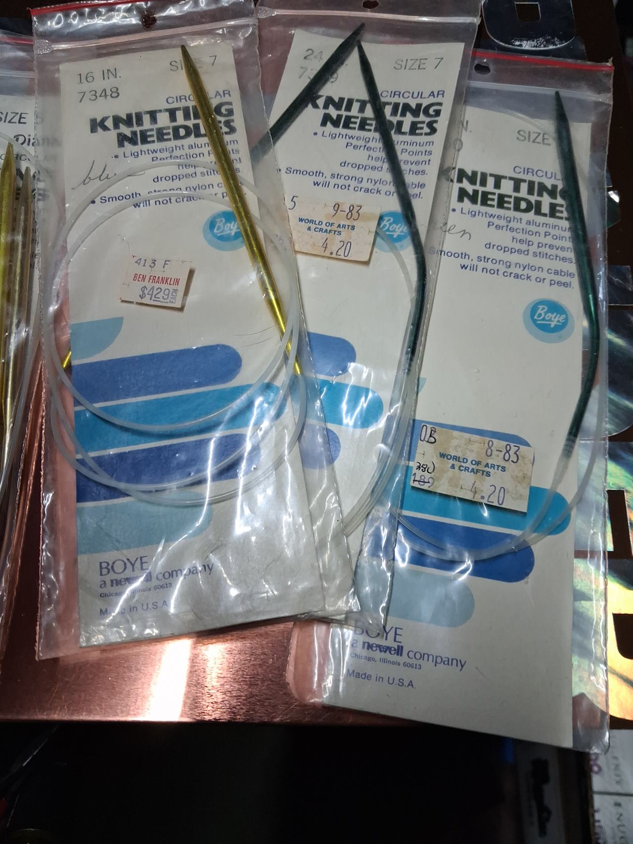 Boye Circular Knitting Needles Lot