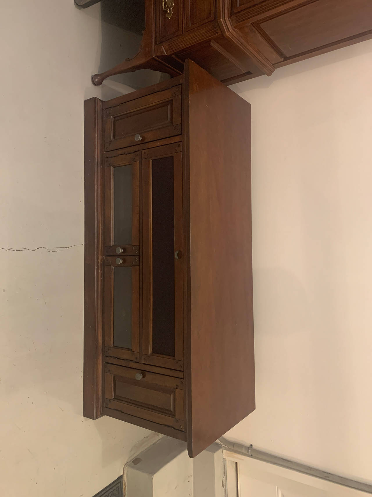 Wooden Media Console Cabinet