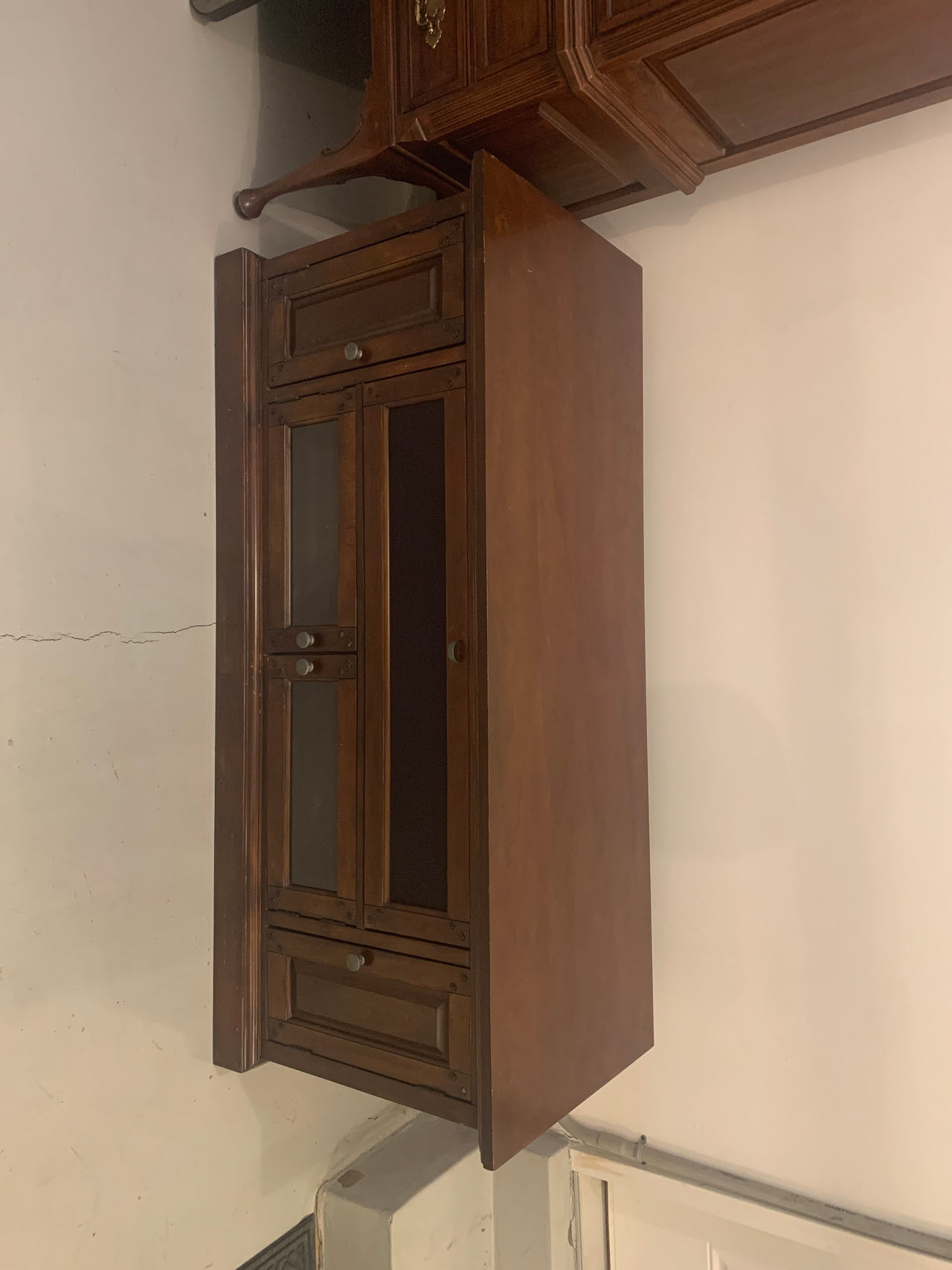 Wooden Media Console Cabinet