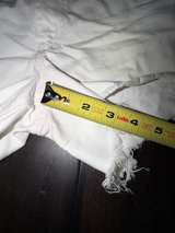 RALPH LAUREN White Denim Cut-Off Shorts Size 28 Womens Ladies - Image 3