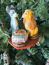 Disney Lady and the Tramp Spaghetti Supper Christmas Ornament - Image 1