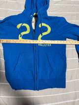 Hollister Blue Graphic Zip-Up Hoodie 22 - Image 4