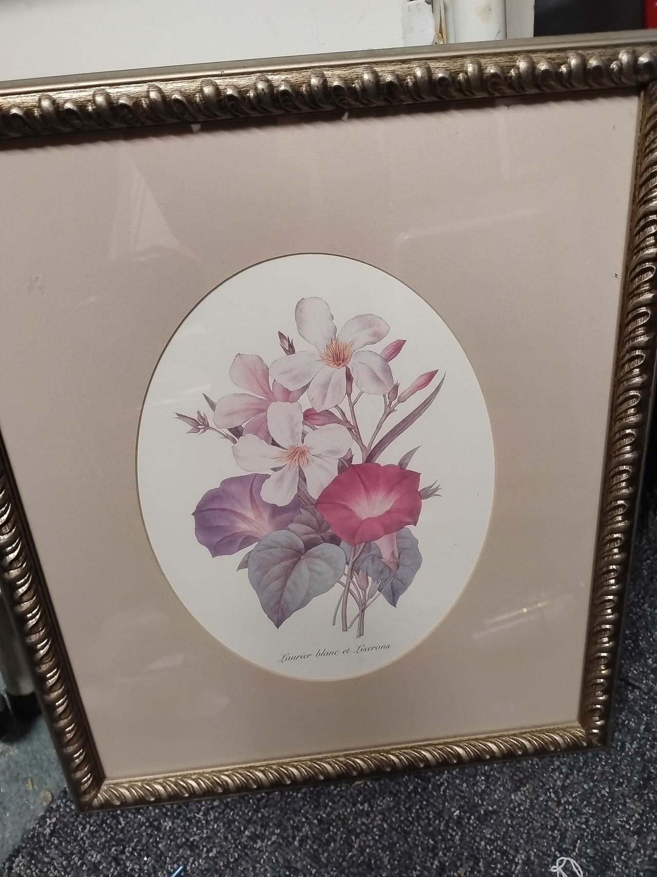 Vintage French Botanical Floral Framed Print