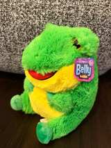 Nanco Belly Buddy Frog Plush Green Yellow 7-inch - Image 1